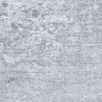 Уметнички ткајачи Wanderlust Апстрактна област килим, светло сива, 8'10 12'4