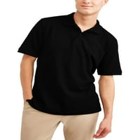 Чудо на нација Млади машки кратки ракави со двојно пике училишна униформа поло маица
