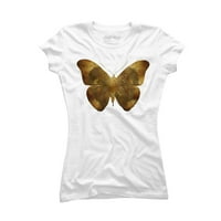 Железна Пеперутка Јуниори Бела Графичка Маичка-Дизајн Од Луѓе Л