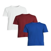 Машка и голема машка маичка маица со кратки ракави, 3-пакет