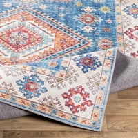 Уметнички ткајачи Медалјон Традиционална област килим, сина