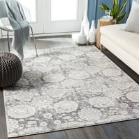 Уметнички ткајачи цветна традиционална област килим, сива боја