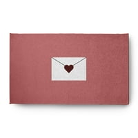 Едноставно Дејзи 3 '5' Merубовно писмо со валентин Ченил килим