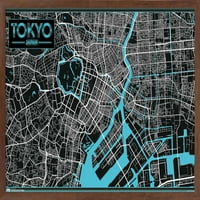 Токио-Мапа Ѕид Постер, 22.375 34