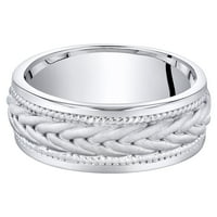 Машка јаже шема удобност се вклопува во прстенот во среброто на Стерлинг
