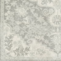 Уметнички ткајачи Харпут Медалјон област килим, сива, 2 '3'