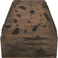 Ekena Millwork 6 H 6 D 60 W Pecky Cypress Fau Wood Camply Mantel, Premium Aded