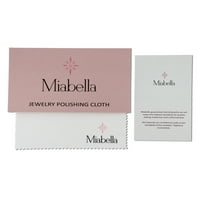 Maените на Миабела 1- Карат Морганит создаде бел сафир розово сребро 3-парче невестински сет